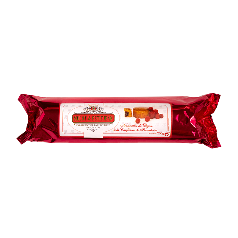 Roll of 6 Nonnettes of Dijon with raspberry