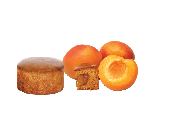 Mini nonnettes with apricot filling